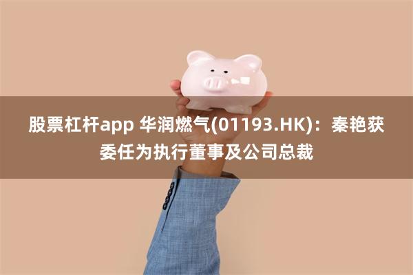 股票杠杆app 华润燃气(01193.HK)：秦艳获委任为执行董事及公司总裁