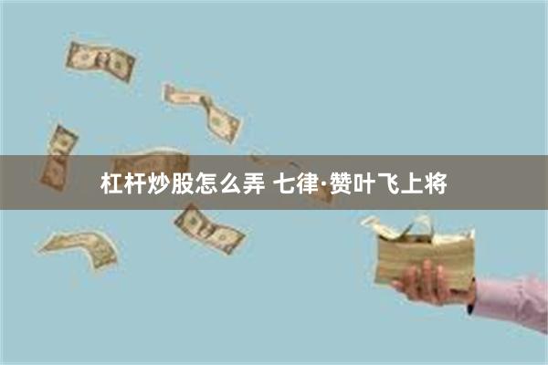 杠杆炒股怎么弄 七律·赞叶飞上将